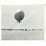 Vintage Photo- U.S. Navy dirigible blimp landing in Africa
