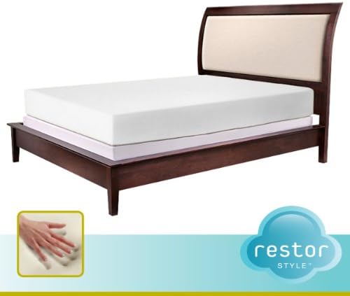 RESTOR Style Signature Cool Comfort Memory Foam Collection 8-Inch Firm Support California King Mattress