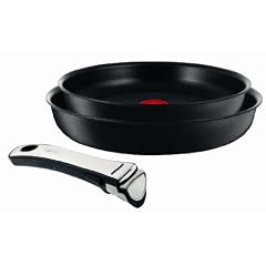 Tefal L35592 Ingenio PTFE Induction Pfannenset 24 und 28 cm mit 1 Ingenio Griff
