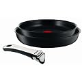 Tefal - L3559202 - Ingenio 4 - Lot de 2 Po�les + 1 Poign�e - Aluminium - Diam�tre : 24 / 28 cm