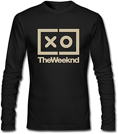 Cheersaing Men's Official Issue Xo The Weeknd Ovoxo Long Sleeve Shirts L Black