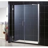 IMAGE OF Unidoor Frameless Shower Door with Adjustable 30