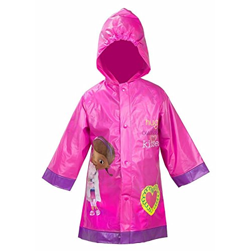 Doc McStuffins Girls Pink Rain Slicker Raincoat