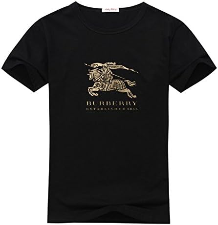 Sgyxngmei Printed Burberry Logo Men's Short Sleeve T-Shirt