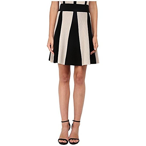 Neil Barrett ボトムス スカート Bicolour Flared Skirt Pearl/Blac [並行輸入品]