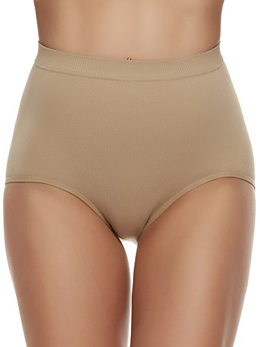 Ekouaer Women's Shapewear Comfort Light Control Shaping Brief Tummy Tuck Panties