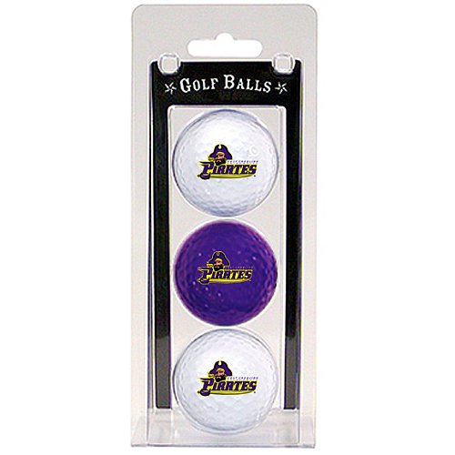 East Carolina Pirates Pack Of 3 Golf Balls From Team Golf