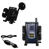 Sanyo VM5500 Flexible Auto Windshield Holder with Car Charger - Uses Gomadic TipExchange