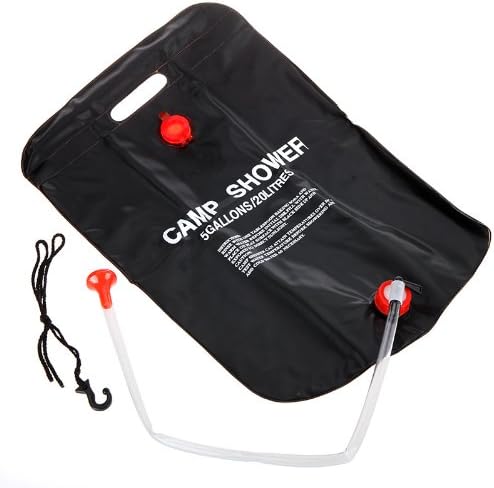 kokorest 20L Camping Shower Bag Hiking Solar Heated Camp Outdoor Shower Water Bag