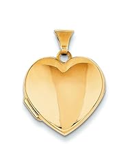 14k Plain Heart Locket