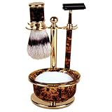 Kingsley 4 Piece Shave Set Tortoise
