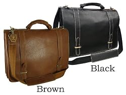 Traditional Double Slip-in Executive Briefcase (#2760-02)