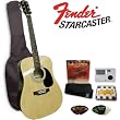 Starcaster by Fender Acoustic Guitar Starter Pack, Natural
