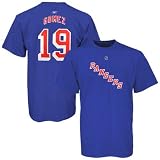 Reebok New York Rangers #19 Scott Gomez Royal Blue Player T-shirt