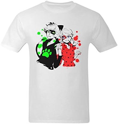 Winter Wins Men's Miraculous Tales Of Ladybug &amp; Cat Noir Design T-Shirt - Fashion T Shirt US Size L