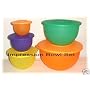 Tupperware Impressions 5 Piece Mixing/Serving Bowls Set
