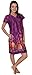 Women's Short Sleeve Housecoat Floral Duster Nightgown