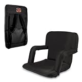 Ventura - Cincinnati Bengals - The Ventura Seat is a portable recreational recliner with armrests and adjustable backpack straps you can take just about anywhere. It comes in four colors: Red, Lime, Blue and Black. Armrests mean comfort for some of us and
