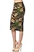 82 Days Women'S Ponte Roma Printed Regular To Plus Below Knee Pencil Skirt - Print