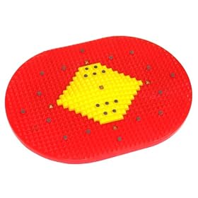 Acupressure Yoga Bumper Mat Unbreakable Double Color with Magnets Pyramids Size 14x10 Inches