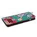 IKASEFU (TM) Fashional Design Colorful Handmade Print Flower Series PU Leather Protective Case with Stand Credit Card Holder Case Compatible with iPhone 6 Plus with 5.5