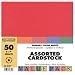 Mini Value Pack 8x8 Solid CardStock: Primary, 50/Pkg.