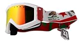 New Burton Anon Figment Snow Snowboard Ski Goggles Limited Edition California State Red Solex Mirror Lens