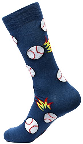 Fine Fit Mens Printed Cotton Casual Socks