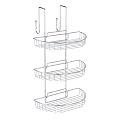 Wenko 3318810100 Bad-H�ngeregal - 3 abnehmbare Ablagen, 2 Haken, Chrom, 28 x 51 x 27.3 cm