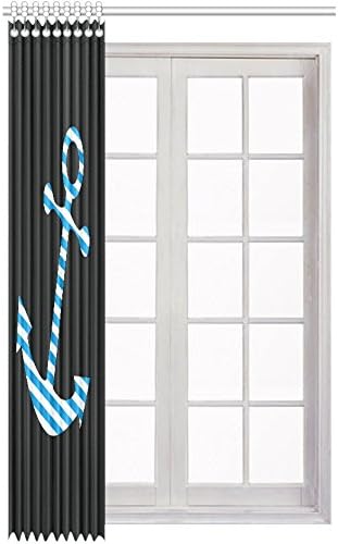 Chevron Anchor Blackout Window Curtain/Panel 52" W X 84" L (One Panel)