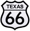 Route 66 Texas Embroidered Patch Iron-On Highway Road Sign Biker Emblem