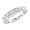 5 Stone Diamond Wedding Ring in Platinum Band (G, SI1, 0.25 cttw) 3.5MM, Free Ring Engraving (Size 4 to Size 9)