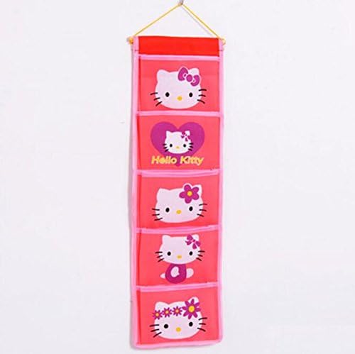 Speaking Life Hello Kitty Nonwovens Organizer Collection Pink Cartoon Hanging Accessory (pink)