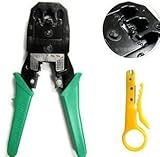 LANケーブルコネクタかしめ圧着工具4P/6P/8P兼用