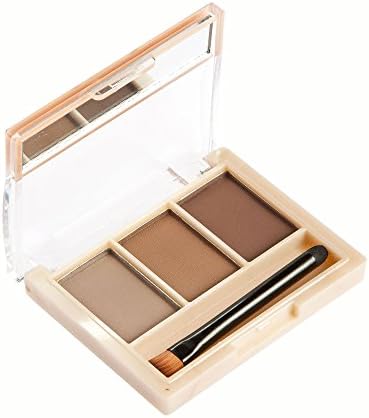 Meloision Eyebrow Kit Palette with Mirror and Brush Waterproof and Sweatproof Powder Palette (2#)
