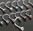 7 St�ck Nasenpiercing Nasenstecker verschiedene Farben