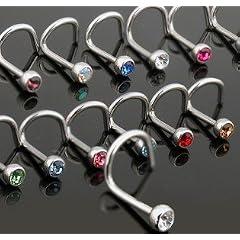 7 St�ck Nasenpiercing Nasenstecker verschiedene Farben
