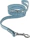 Kakadu Pet Park Avenue Leather Rhinestone Dog Lead, 1/2" x 47", Blue