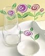 Wallies Self Adhesive Lollipop Flowers Design Wall Stickers