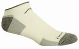 Darn Tough Merino Wool No Show Cushion,Light Gray,Large