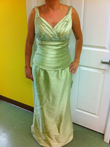 Elegant "Mother of The" Dress -Sea Foam Green w/ Beaded Bolero Jacket Size 6