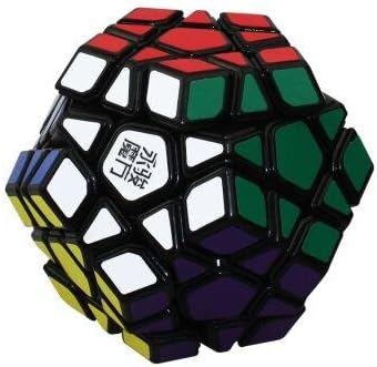 Chntoys Cube YuHu Megaminx Speed Cube Smooth Puzzles Cube Magic Cube for Kids and Adult - Black