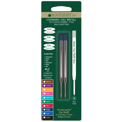 Purchase Monteverde Capless Ceramic Gel Refill For Parker Pens, Blue