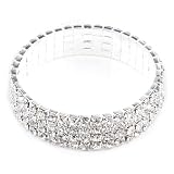 14mm Glänzendes Armband Armkette Armreif Strass Schmuck