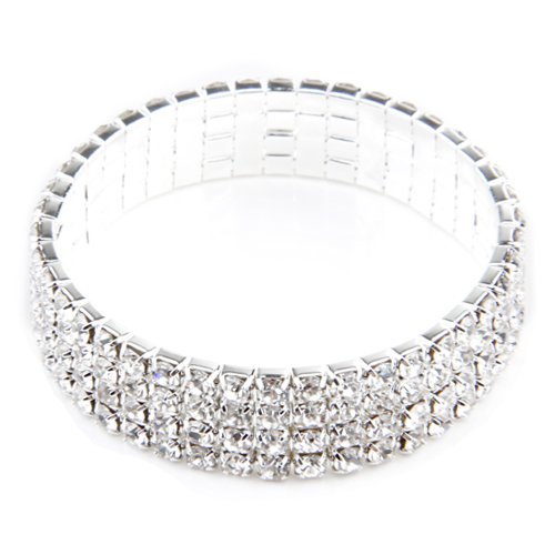 14mm Glänzendes Armband Armkette Armreif Strass Schmuck