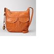 FOSSIL Damen Handtasche Umh�ngetasche aus orangem Leder 'MOD CRG CROSSBODY' - SHB9833800