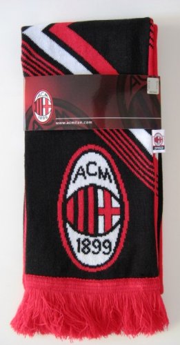 AC MILAN SOCCER TEAM OFFICIAL DOUBLE SIDED SCARF