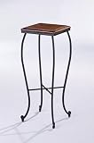 Dirty Oak Top Southwest Style Plant Stand Side Table