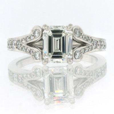 2.05ct Emerald Cut Diamond Engagement Anniversary 
