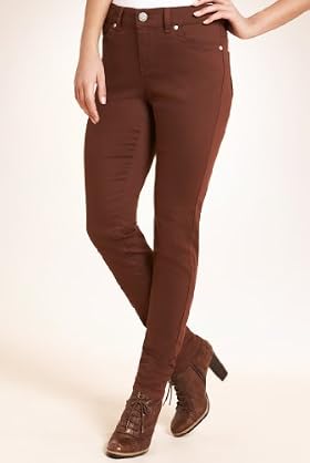 Indigo Collection Flat Front Skinny Denim Jeans